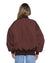 WOMENS  PILOT BOMBER CHOCOLATE OVERSIZED JACKETS