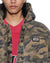 MENS  PLATED BOMBER JACKET CAMO BOXY JACKETS
