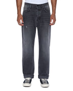 MENS ANTI K SELVEDGE CHICAGO BLACK DENIM JEANS