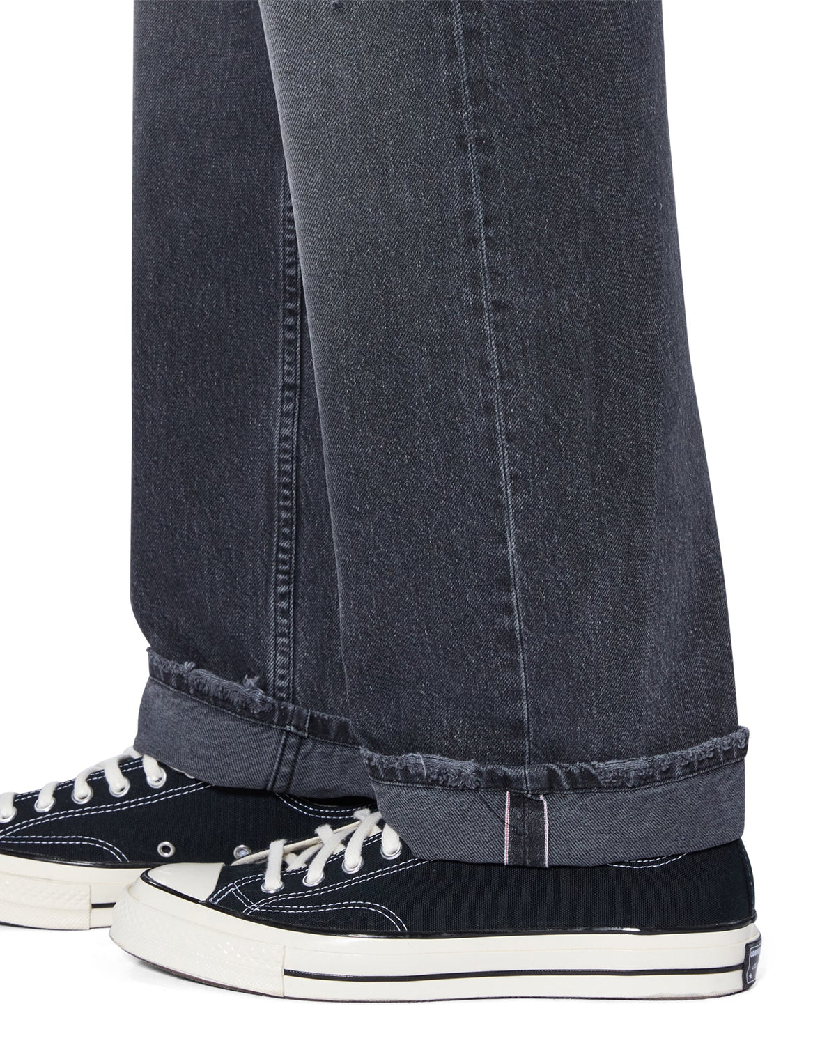 MENS ANTI K SELVEDGE CHICAGO BLACK DENIM JEANS
