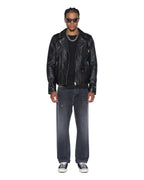 MENS ANTI K SELVEDGE CHICAGO BLACK DENIM JEANS