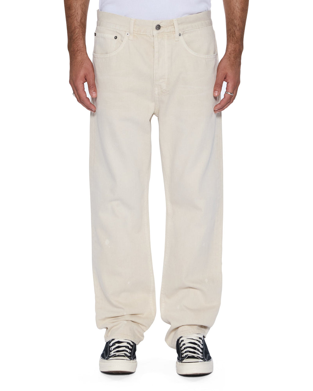 MENS ANTI K IVORY DENIM JEANS