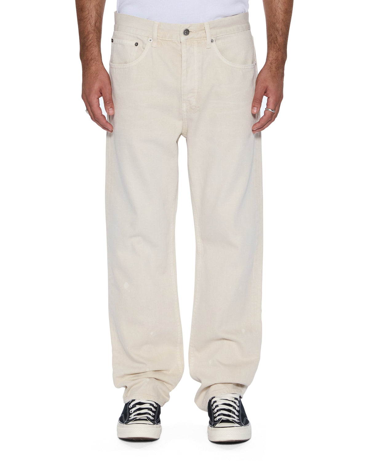 MENS ANTI K IVORY DENIM JEANS