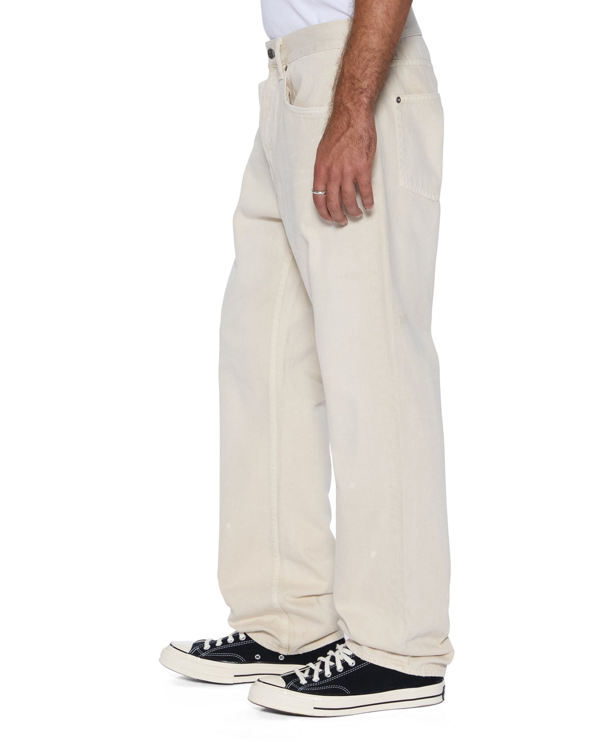 MENS ANTI K IVORY DENIM JEANS