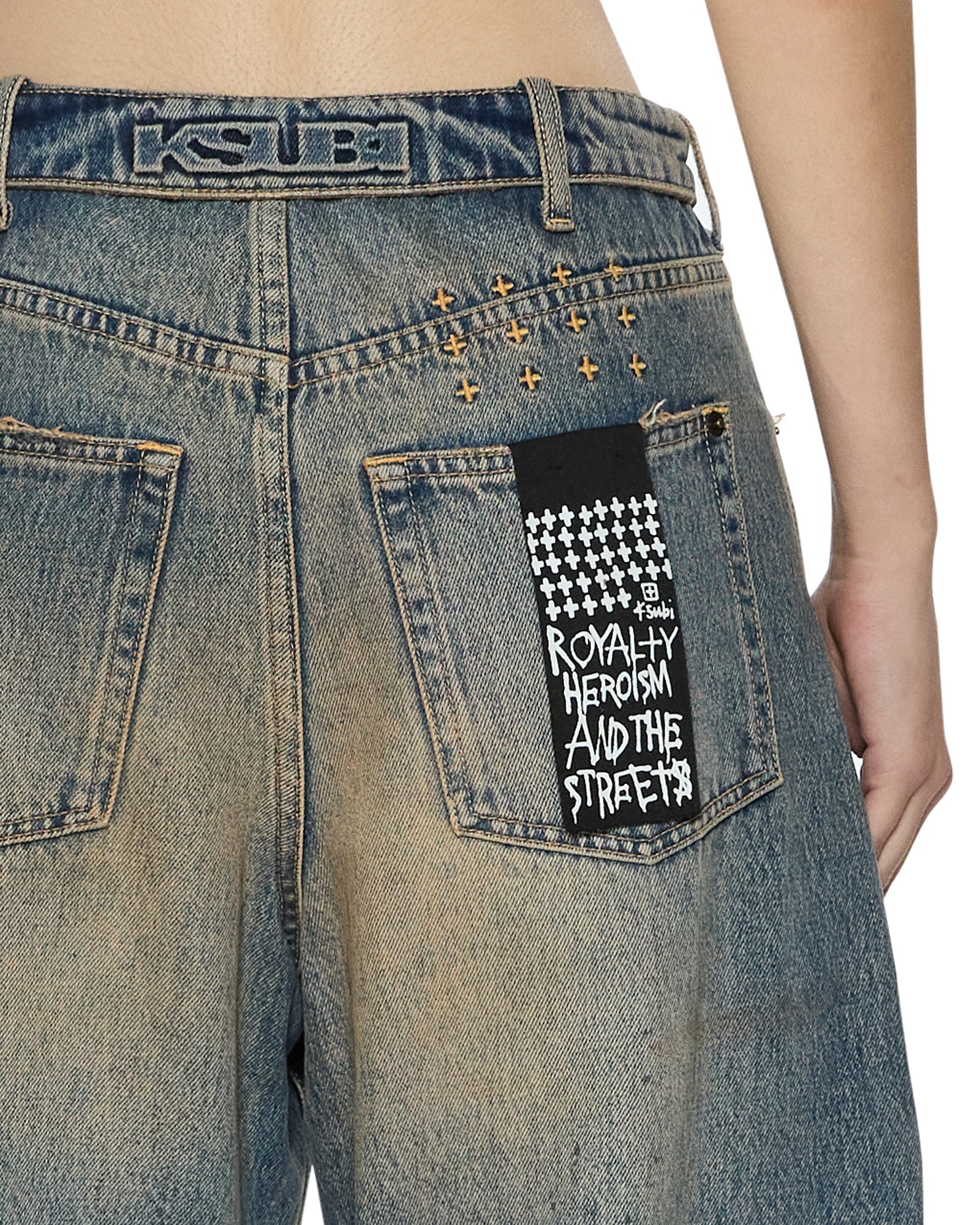 WOMENS  BARREL JEAN DUNE BARREL LEG DENIM JEANS