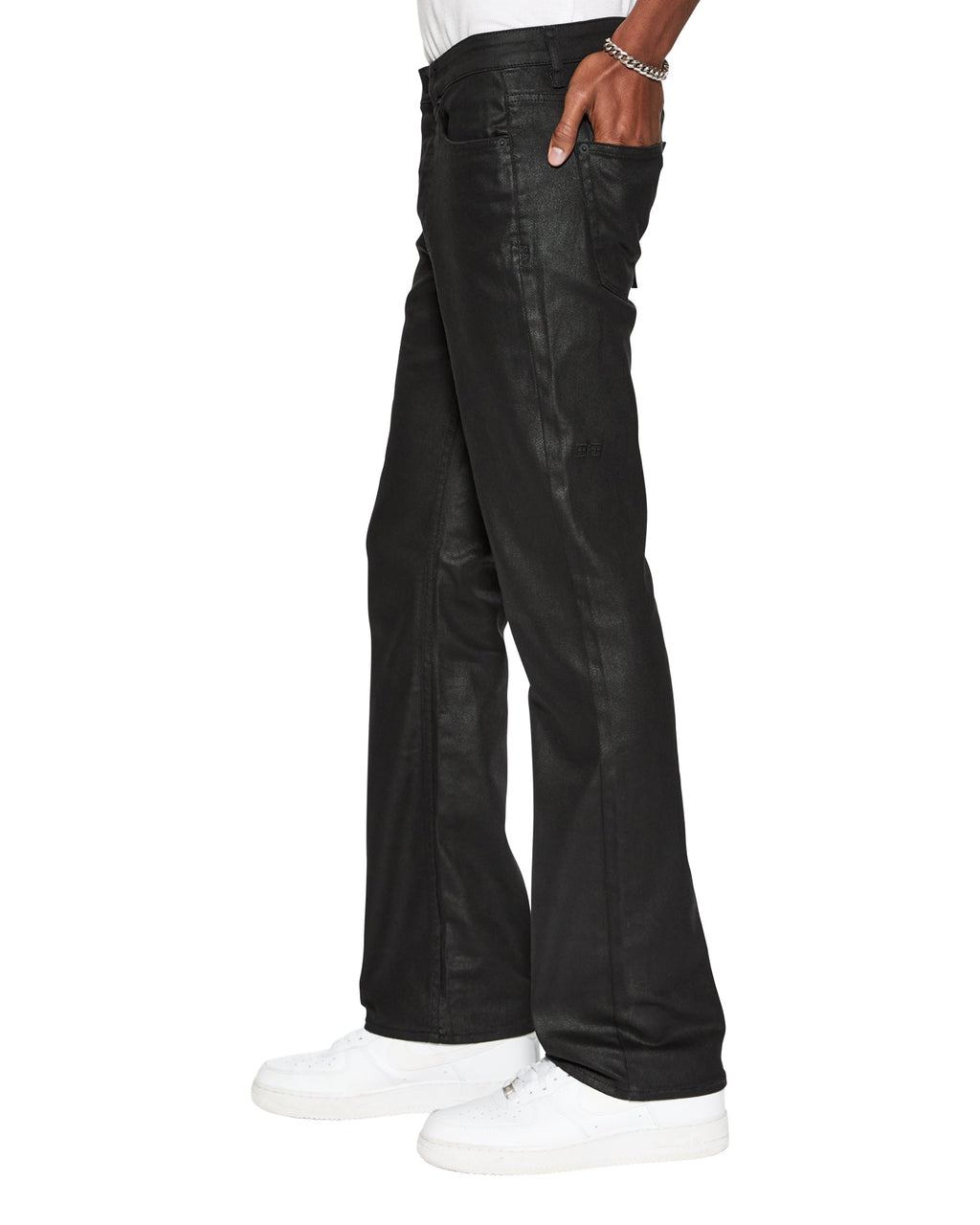 MENS BRONKO BLACK WAX DENIM JEANS