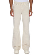 MENS BRONKO IVORY TRASHED DENIM JEANS