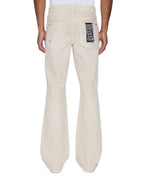 MENS BRONKO IVORY TRASHED DENIM JEANS