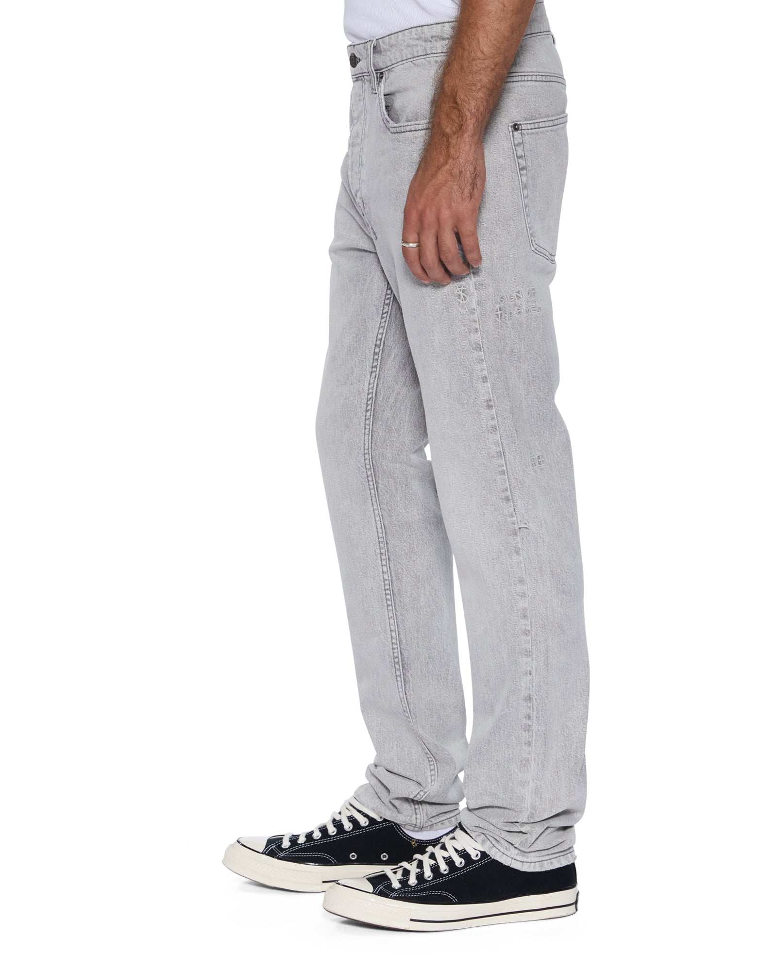 MENS CHITCH JUPITER SKRAWL SLIM DENIM JEANS