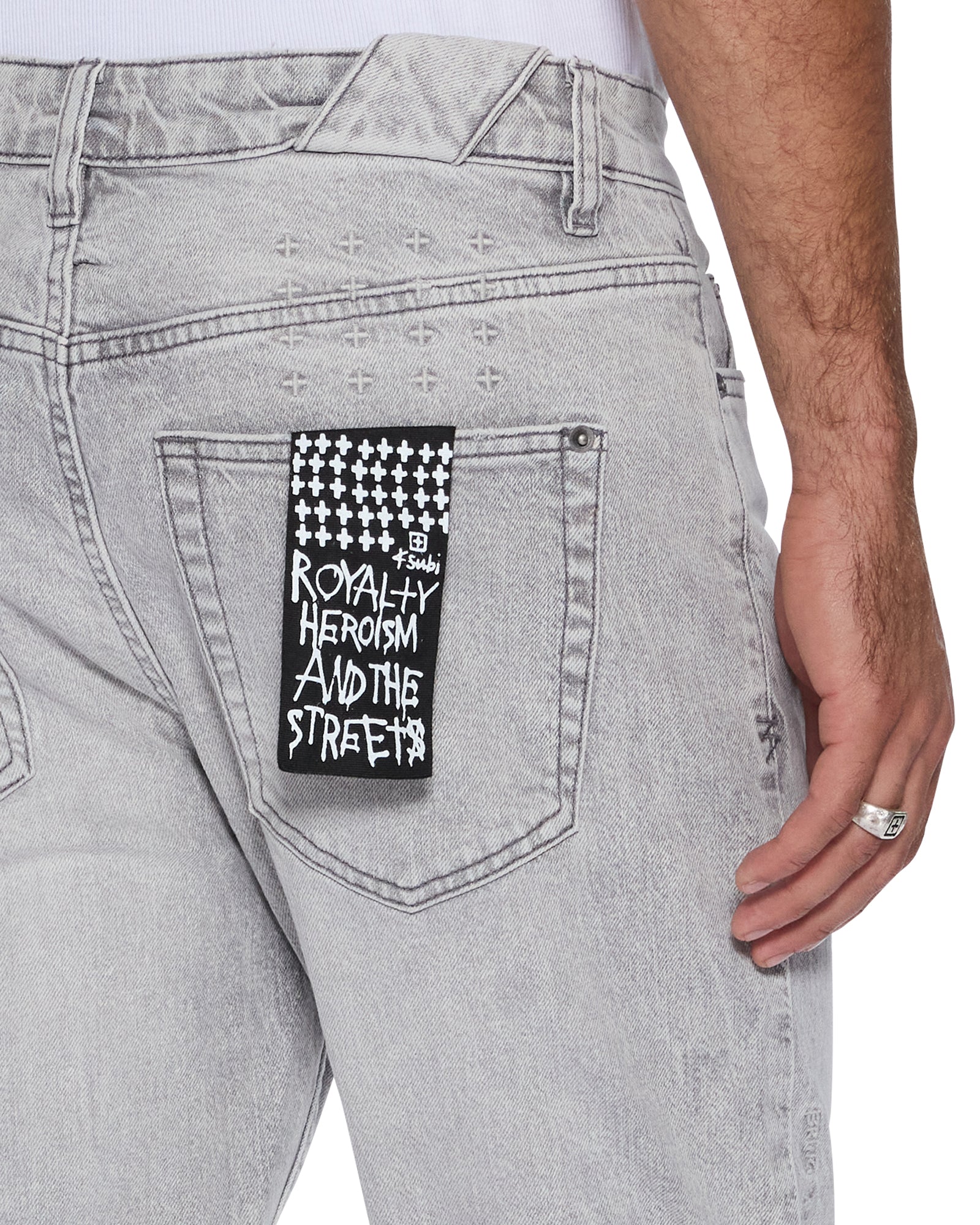 MENS  CHITCH JUPITER SKRAWL SLIM DENIM JEANS