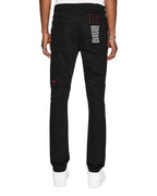 MENS CHITCH LAID BLACK DENIM JEANS