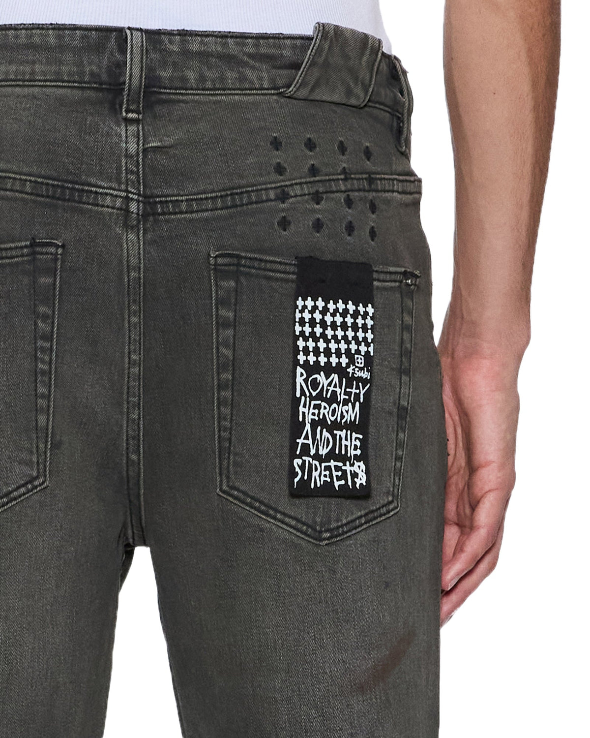 MENS CHITCH MEKANIK GREY DENIM JEANS