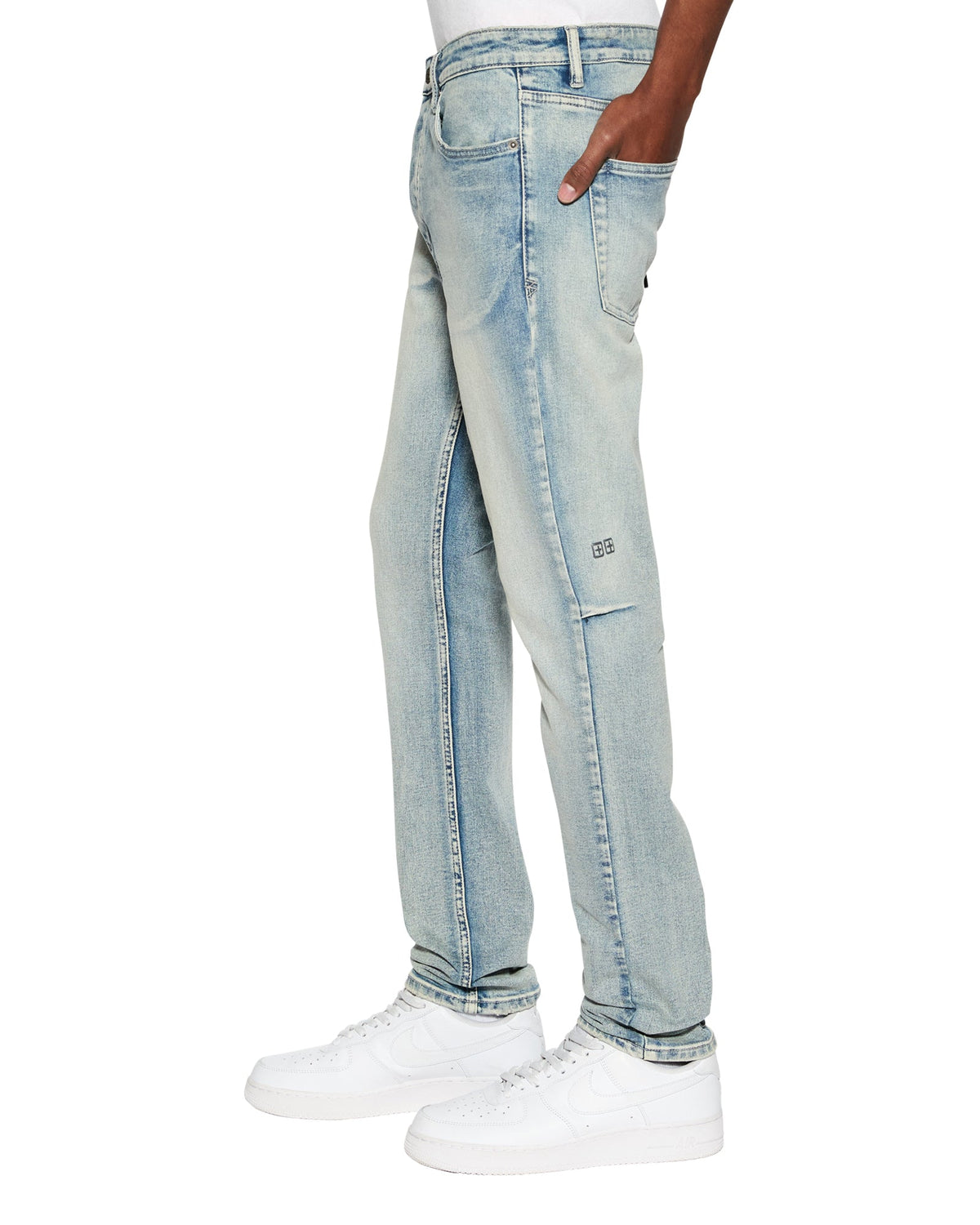 MENS CHITCH PUNK BLUE DENIM JEANS