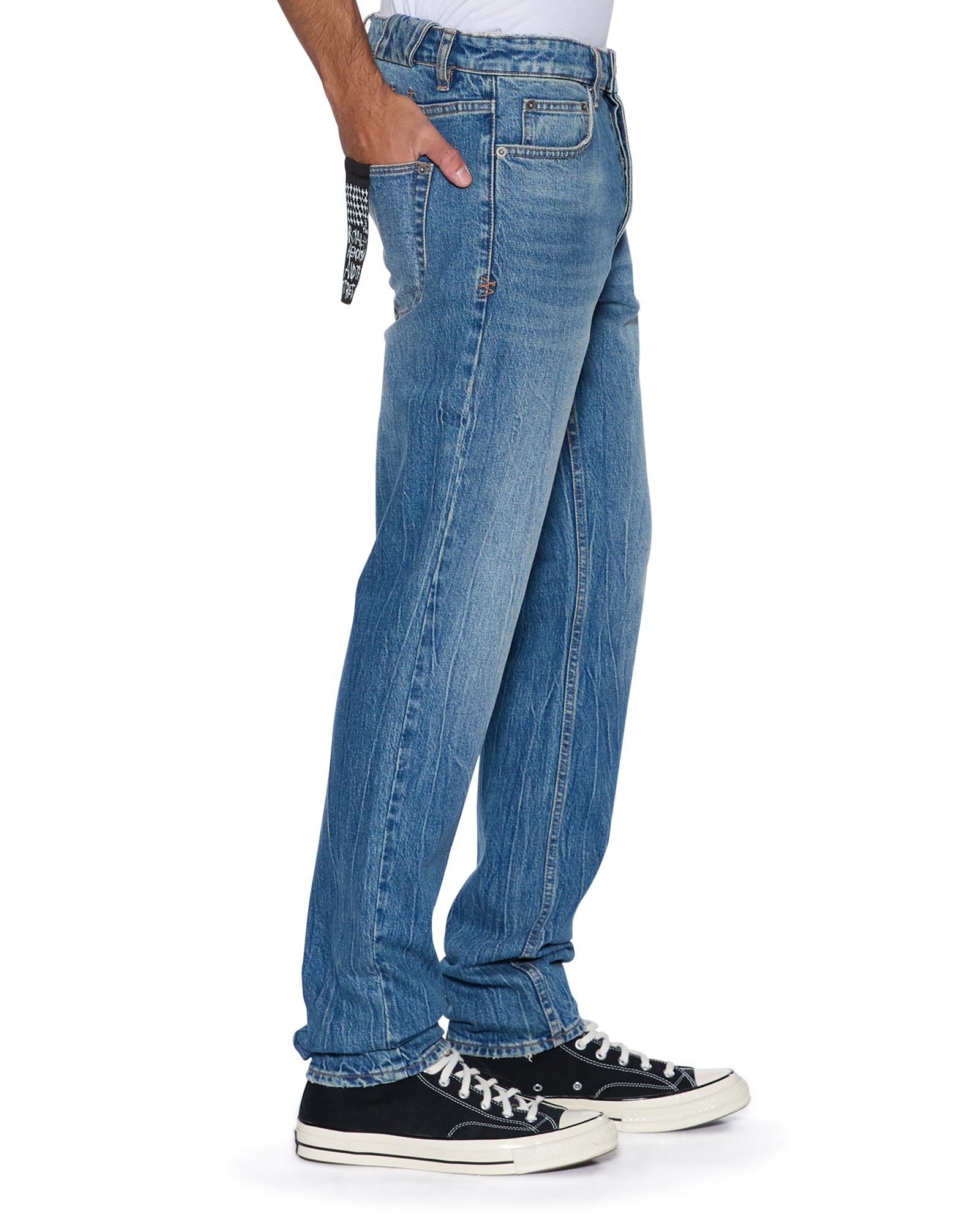 MENS  CHITCH TEXAS BLUE SLIM DENIM JEANS