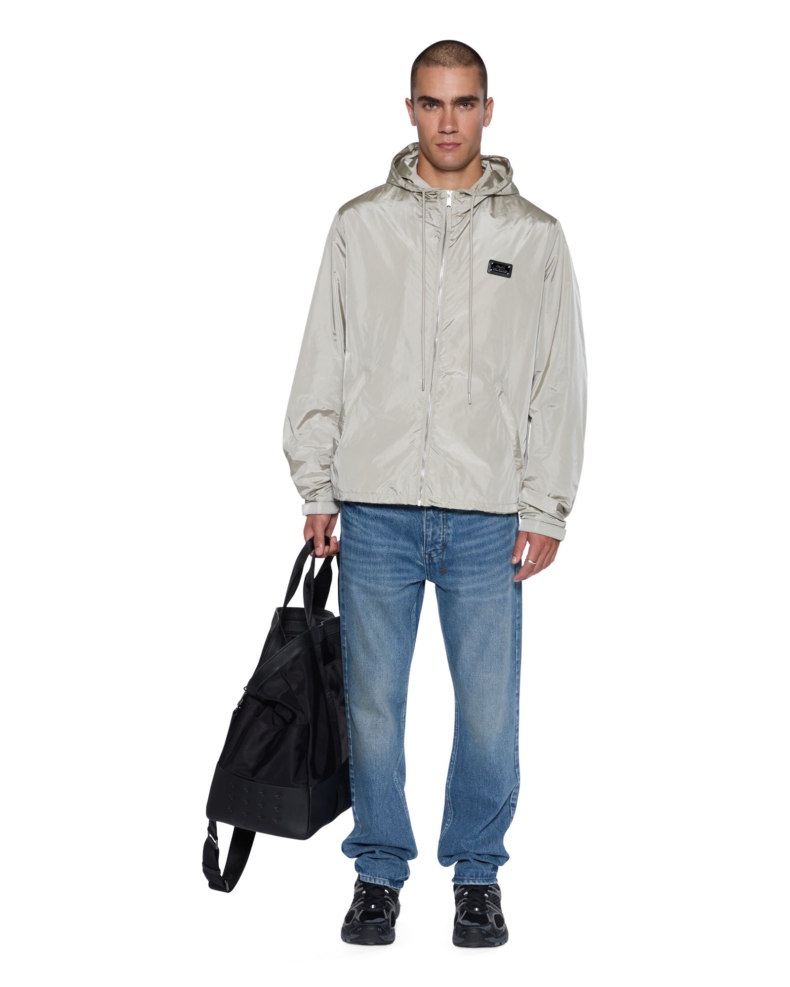 MENS  HAZLOW ROADHOUSE REPAIR STRAIGHT DENIM JEANS