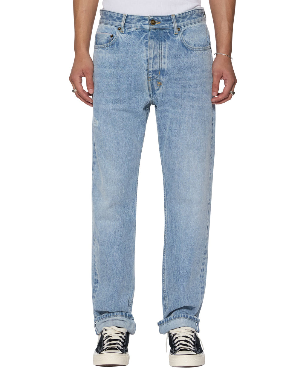 MENS HAZLOW SELVEDGE SYDNEY BLUE DENIM JEANS