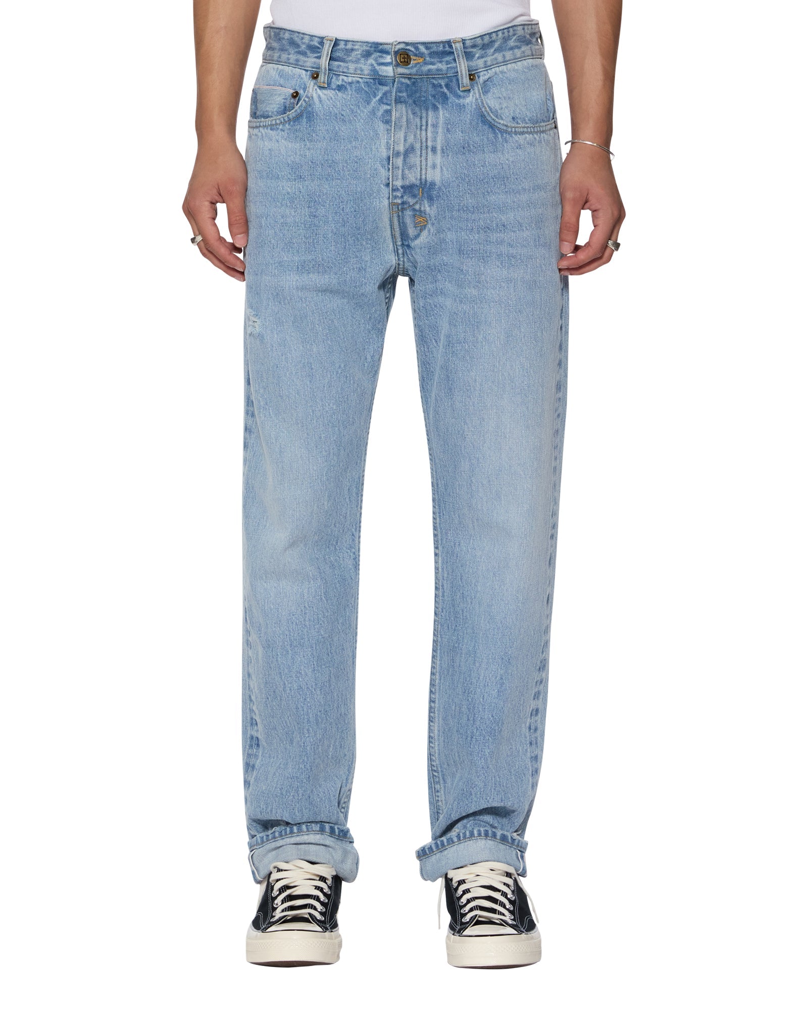 MENS HAZLOW SELVEDGE SYDNEY BLUE DENIM JEANS