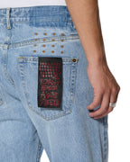 MENS HAZLOW SELVEDGE SYDNEY BLUE DENIM JEANS