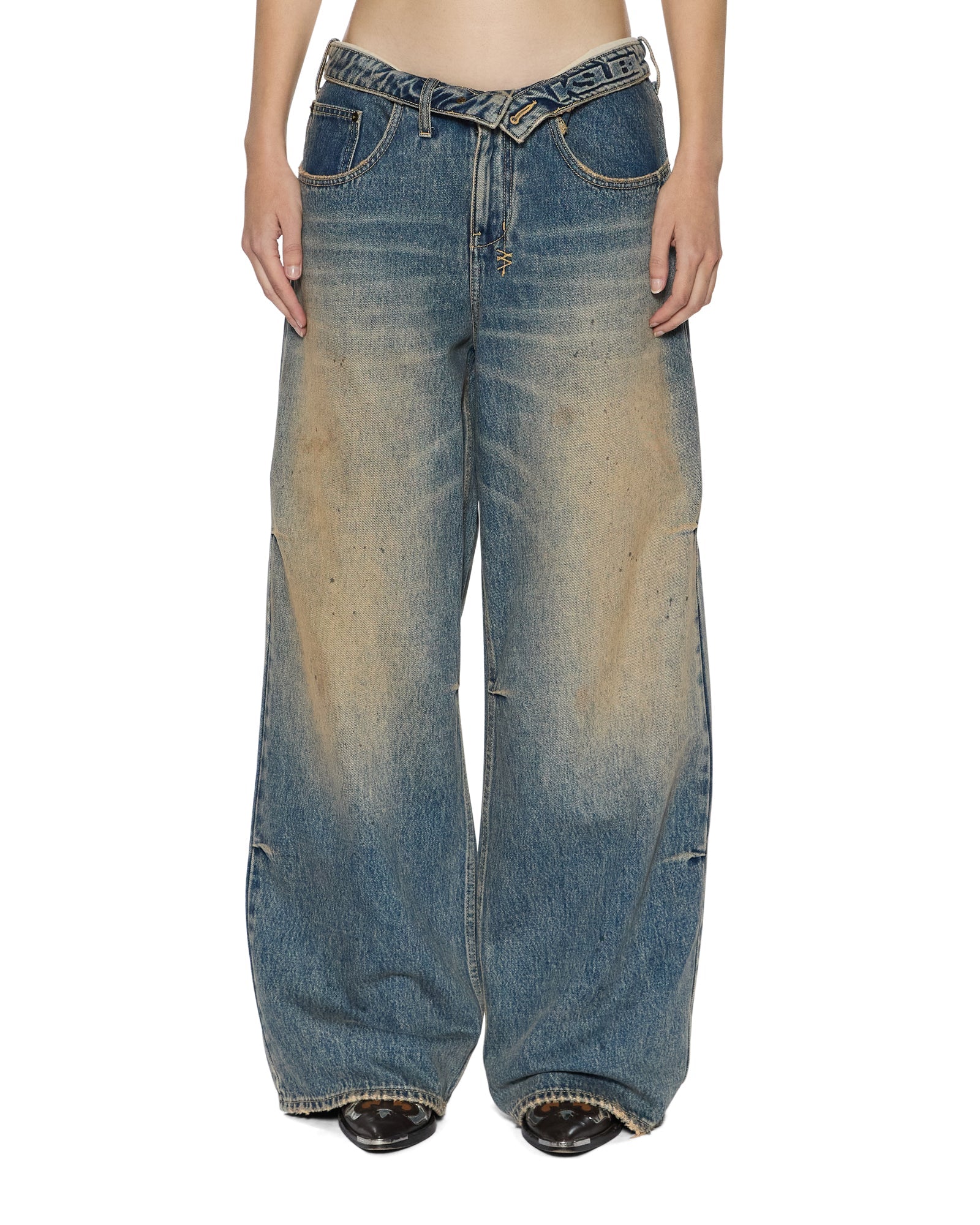 WOMENS KSUPER DUNE BAGGY DENIM JEANS