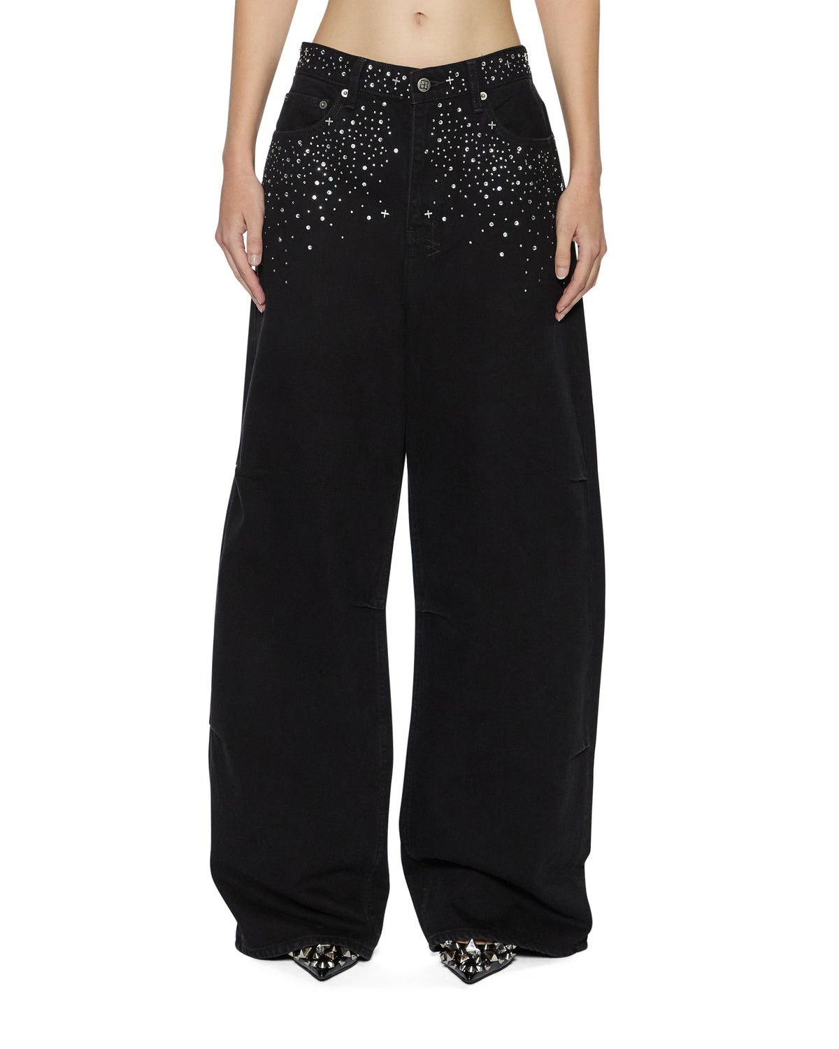 WOMENS KSUPER RENAISSANCE JET BLACK DENIM JEANS