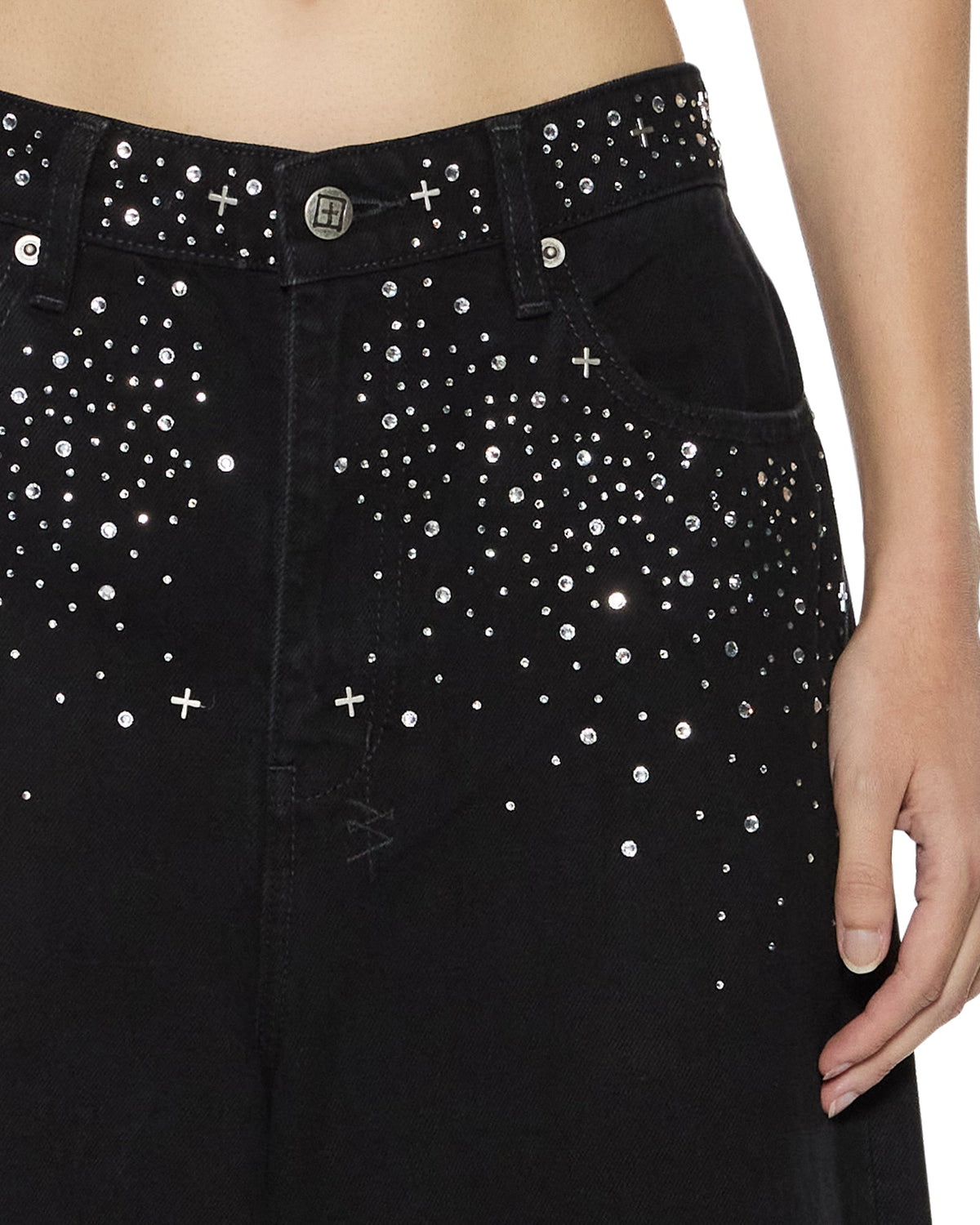 WOMENS KSUPER RENAISSANCE JET BLACK DENIM JEANS