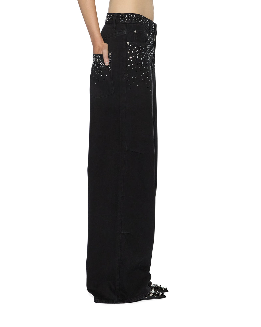 WOMENS KSUPER RENAISSANCE JET BLACK DENIM JEANS