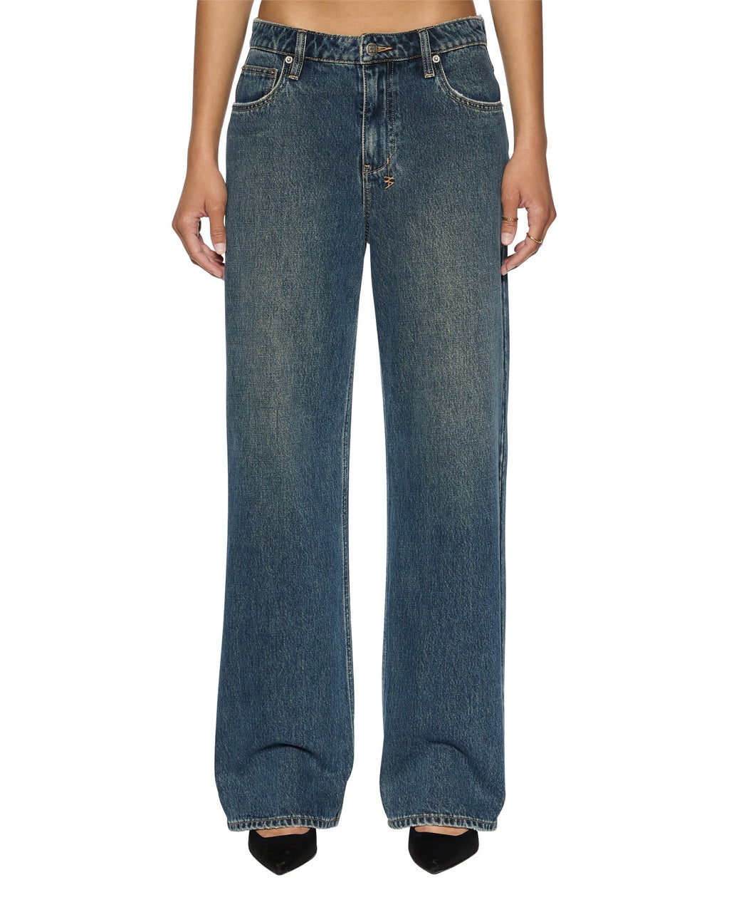WOMENS LOW RIDER SANDSTORM DENIM JEANS