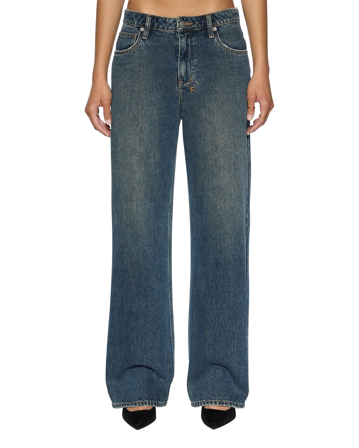 WOMENS LOW RIDER SANDSTORM DENIM JEANS