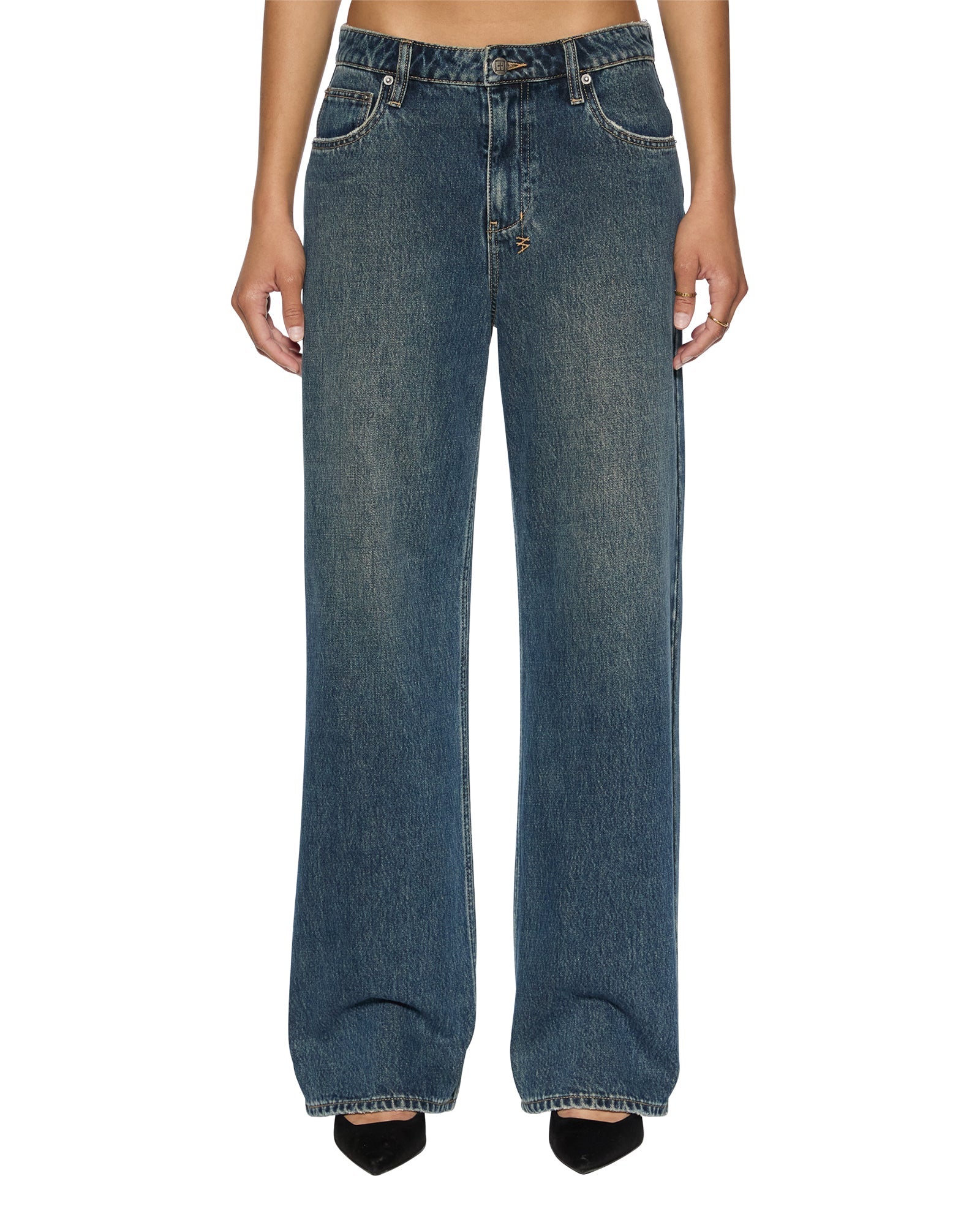 WOMENS LOW RIDER SANDSTORM DENIM JEANS