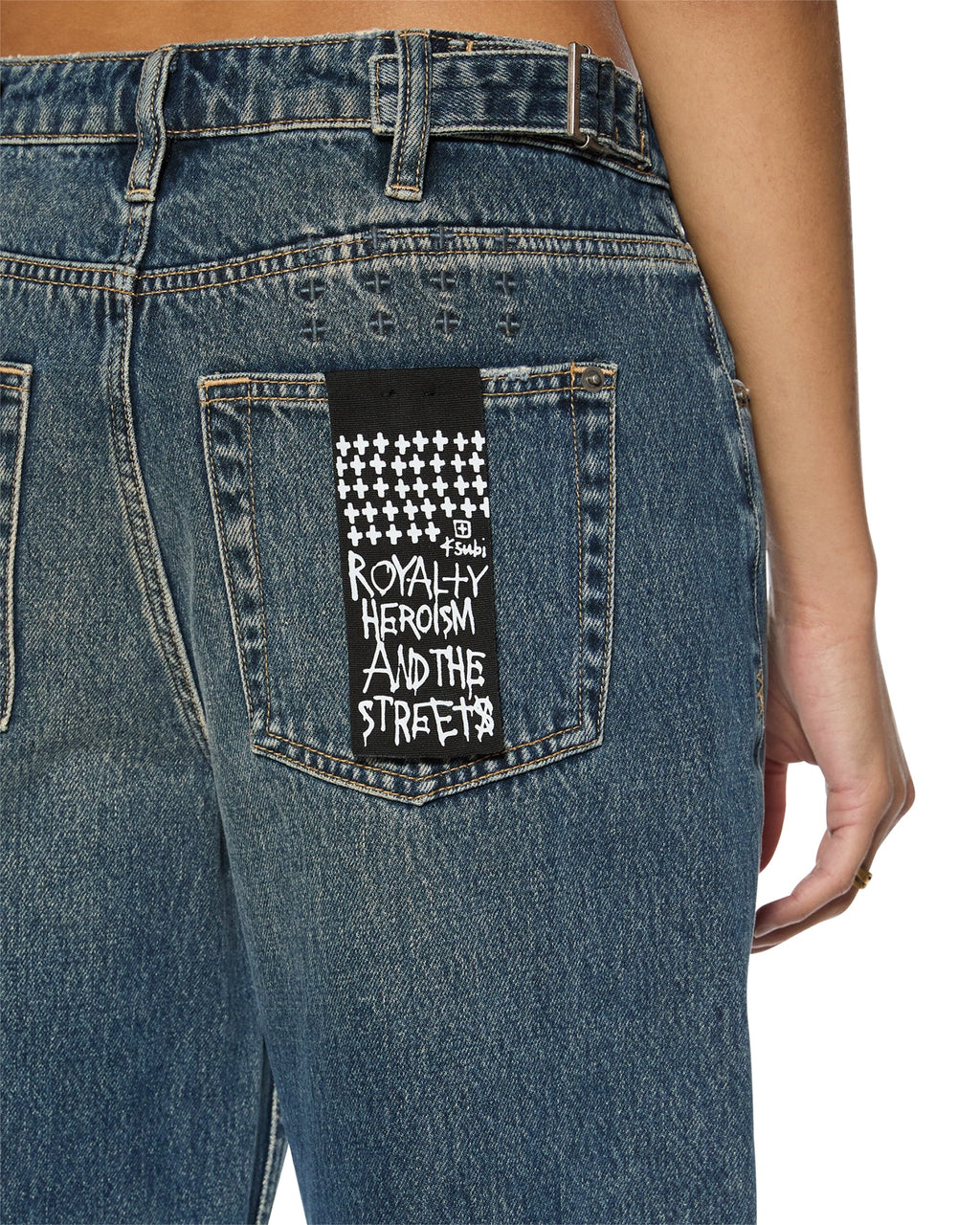 WOMENS LOW RIDER SANDSTORM DENIM JEANS