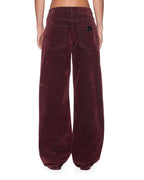 WOMENS LOW RIDER JEAN MERLOT DENIM JEANS