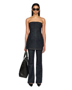 Womens Hotline Dress Original Snaps Fitted Dresses - Denim