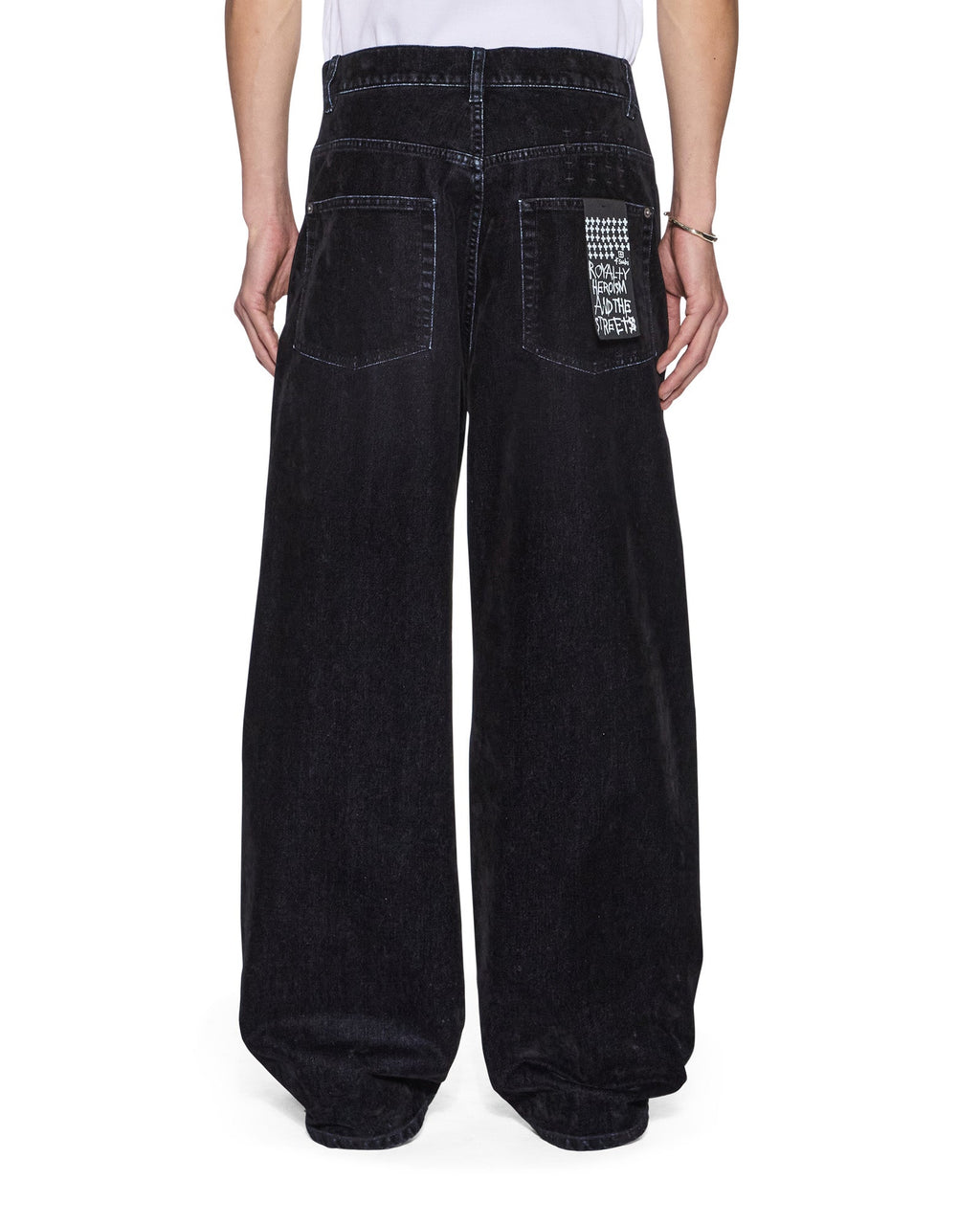 Mens Maxx Black Blur Relaxed Denim Jeans - Black