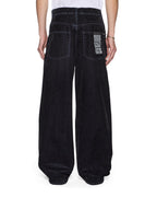 Mens Maxx Black Blur Relaxed Denim Jeans - Black