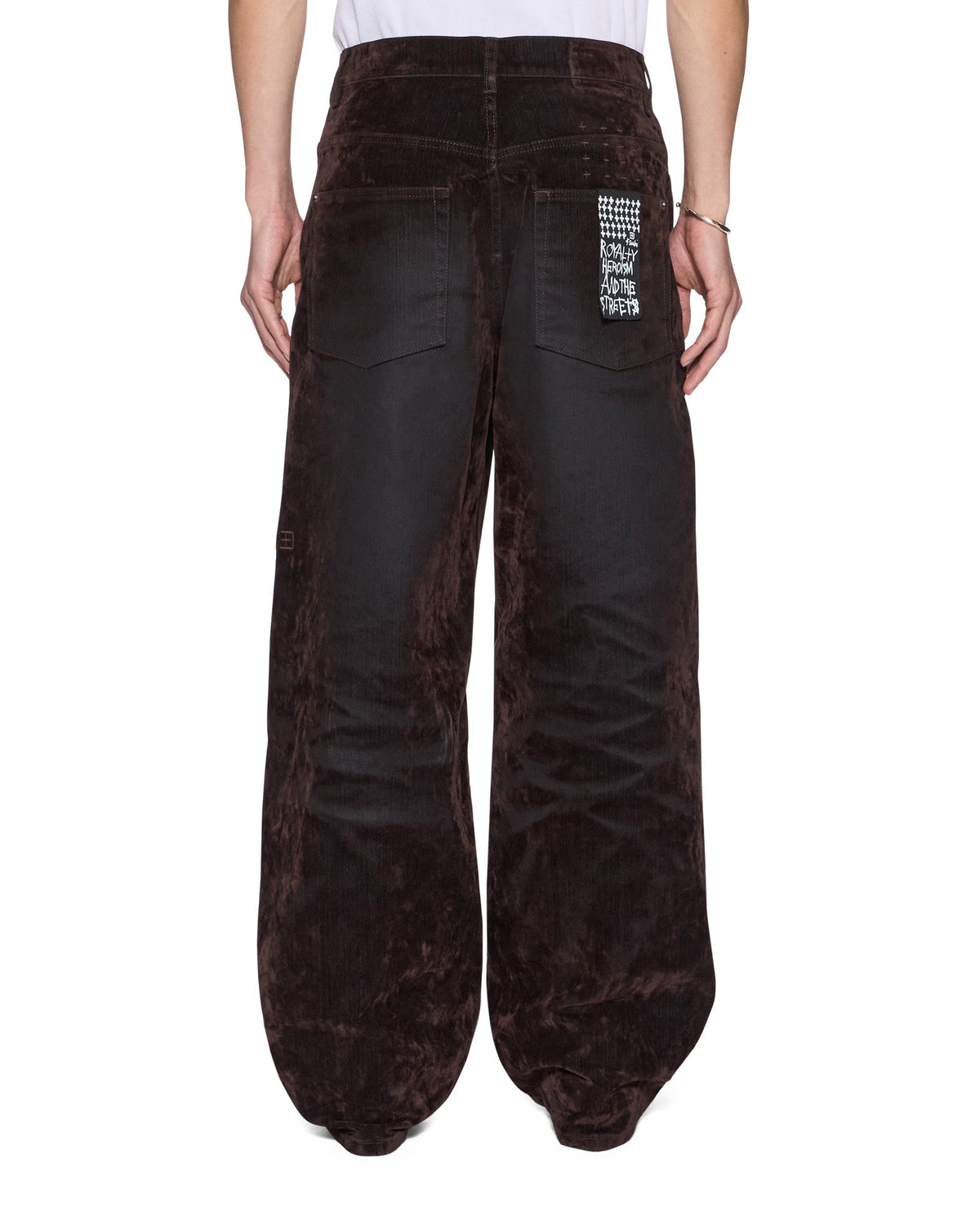 Mens Maxx Chocolate Blur Relaxed Denim Jeans - Brown