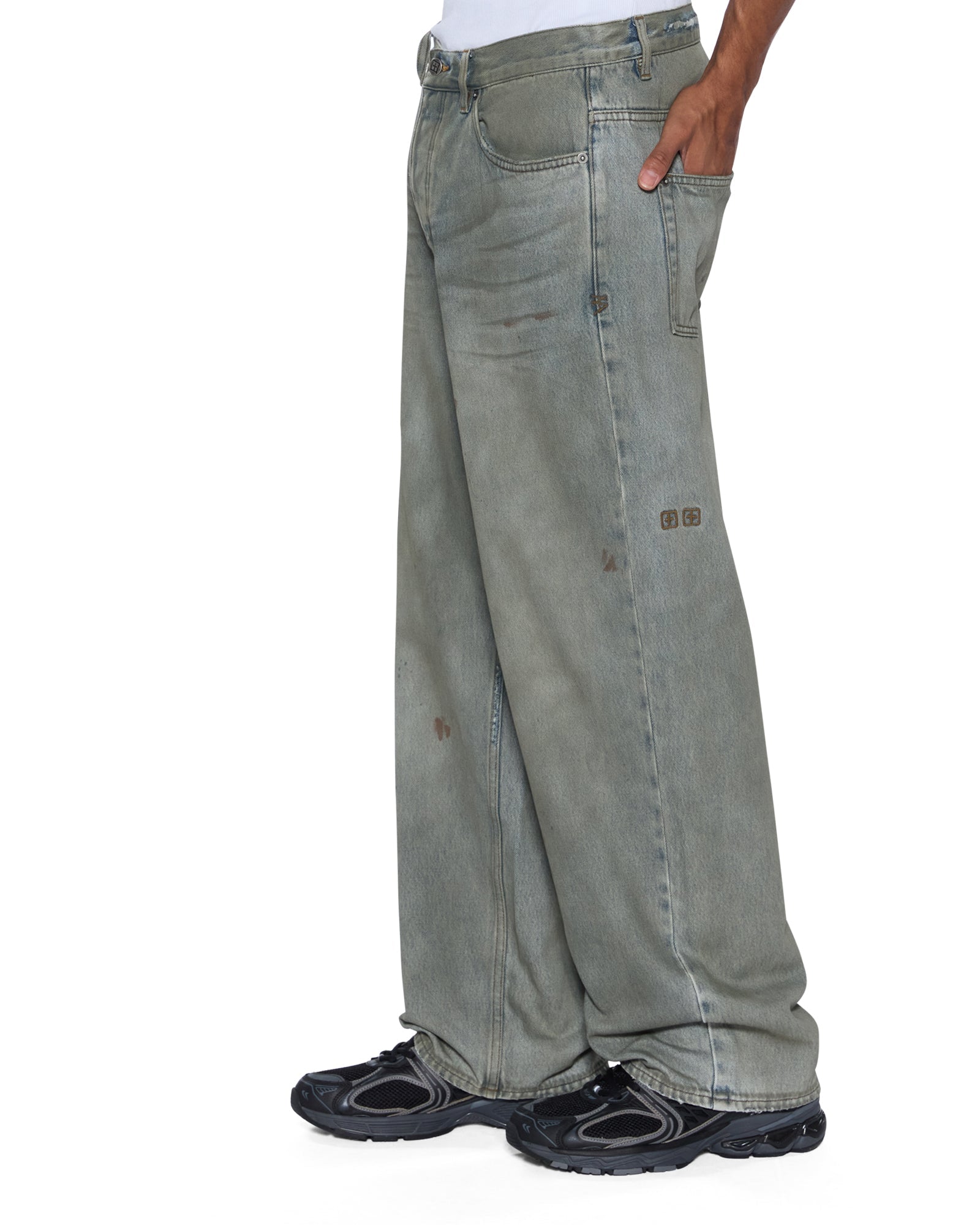 MENS  MAXX GREASER BAGGY DENIM JEANS