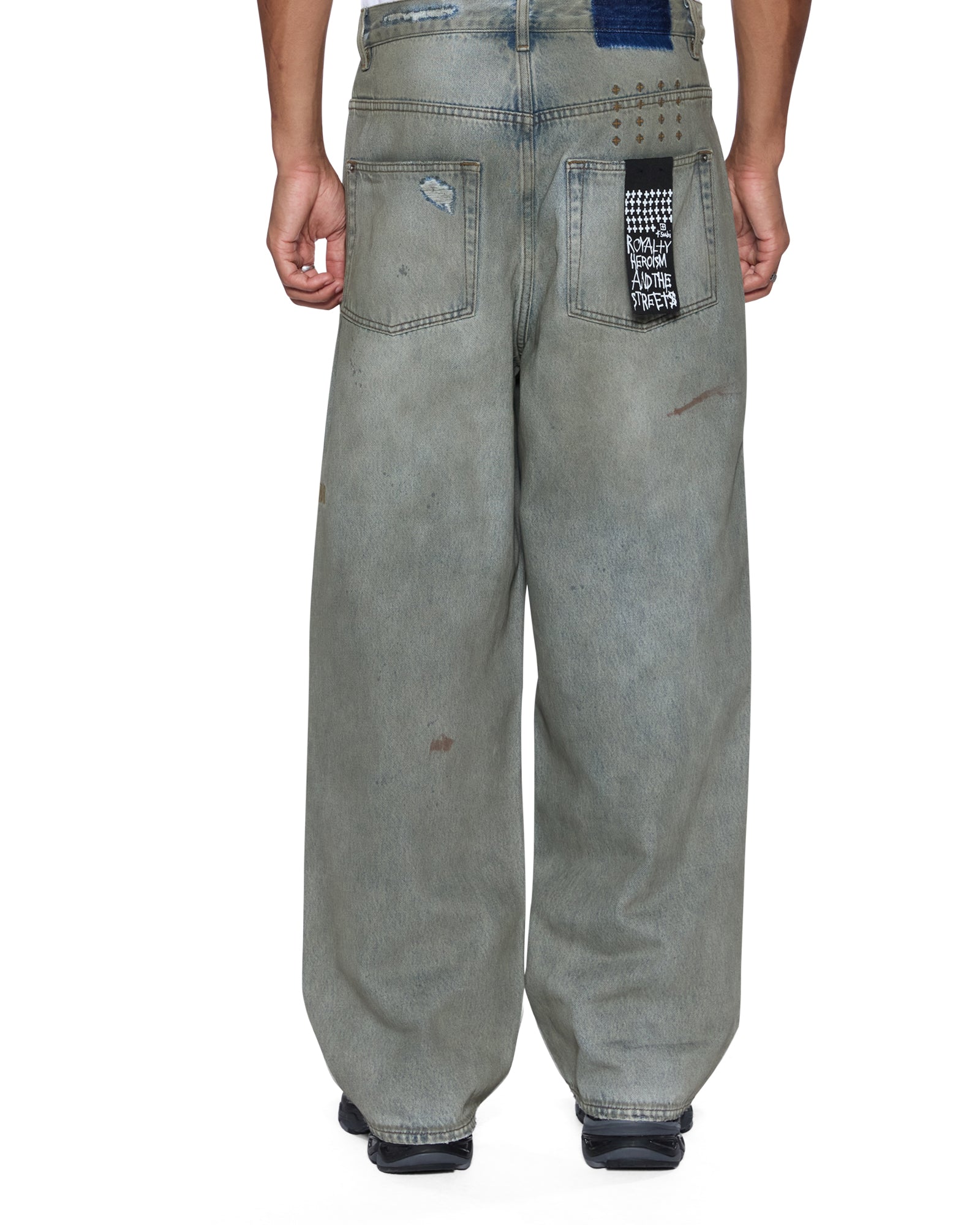 MENS  MAXX GREASER BAGGY DENIM JEANS