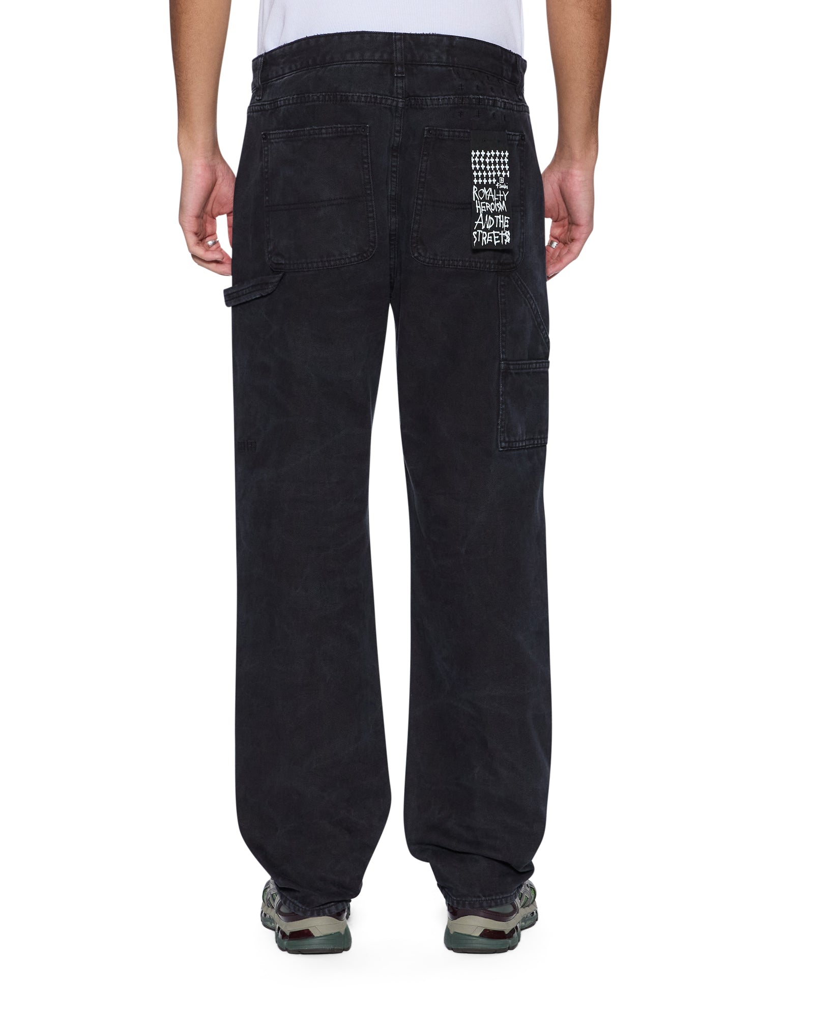 MENS  MAXX OPERATOR PANT TORQUED BLACK RELAXED DENIM JEANS