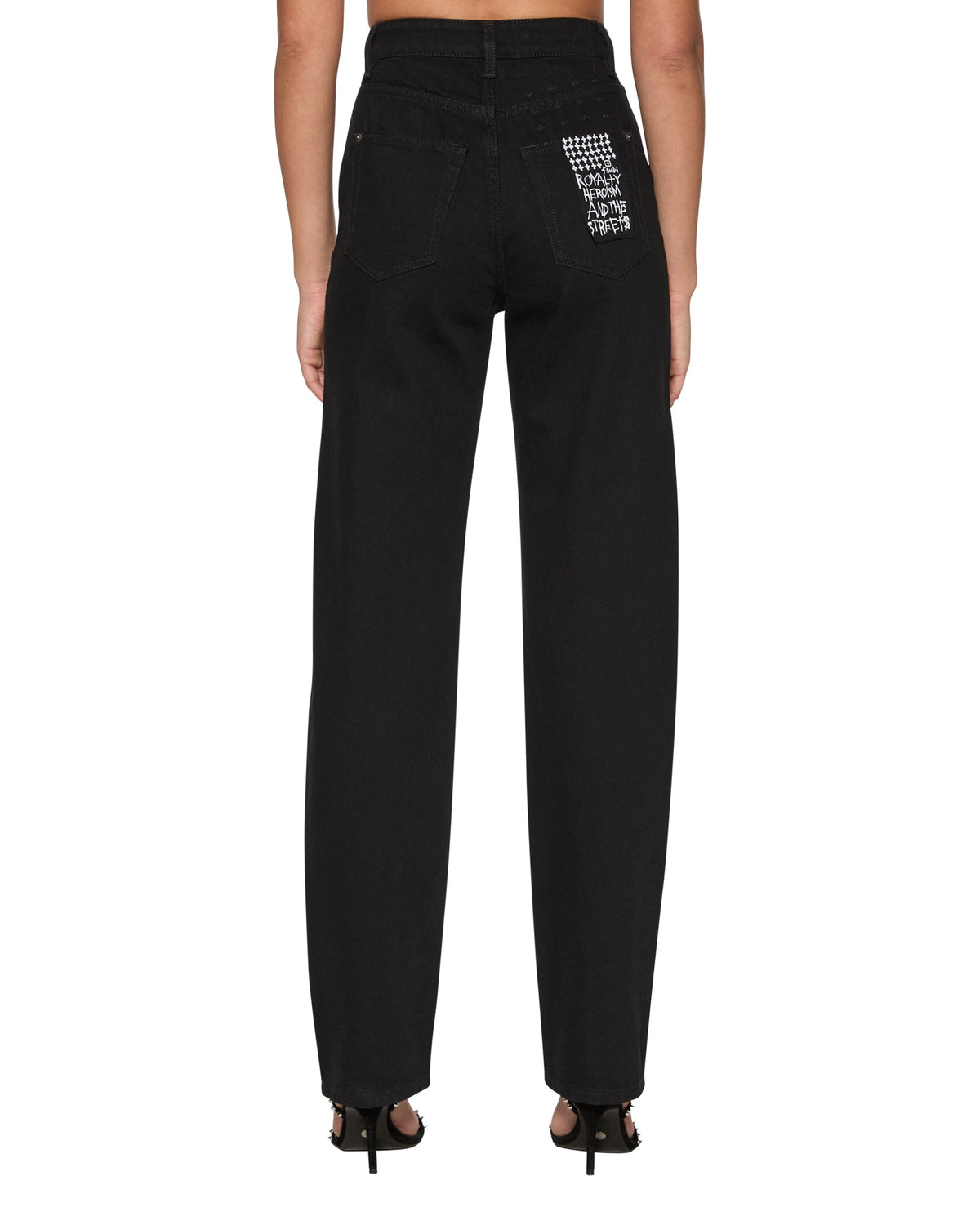 WOMENS PLAYBACK JET BLACK DENIM JEANS