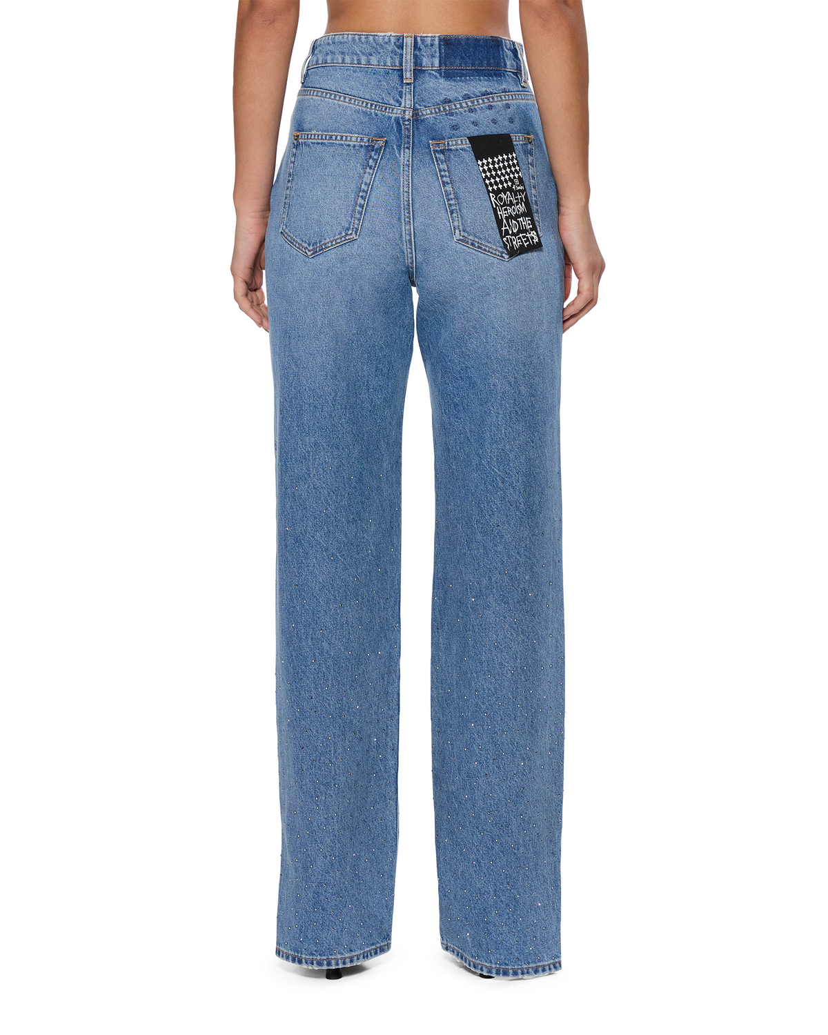 Womens Playback Krystal Komet Straight Denim Jeans - Denim