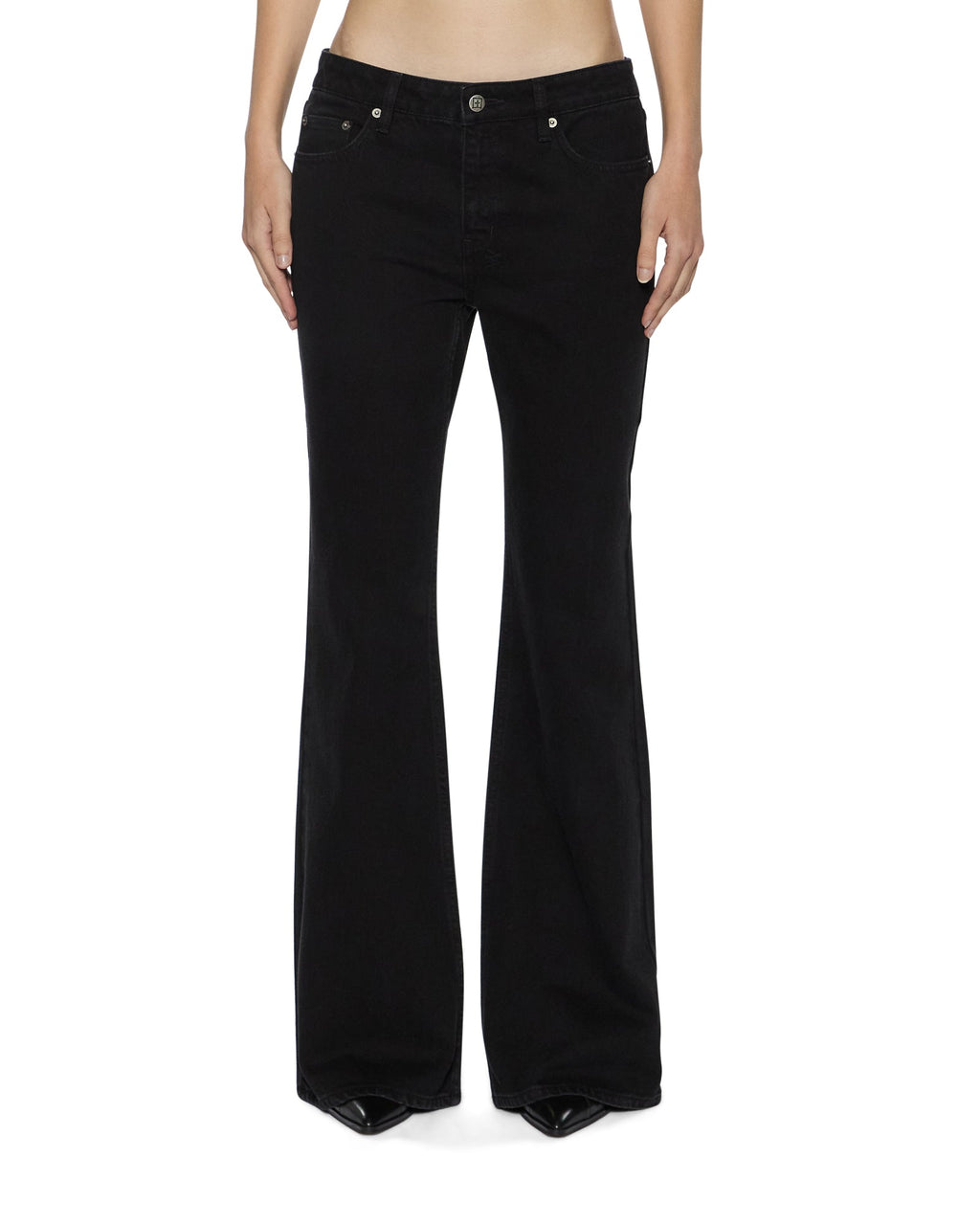WOMENS SOHO LO JET BLACK DENIM JEANS