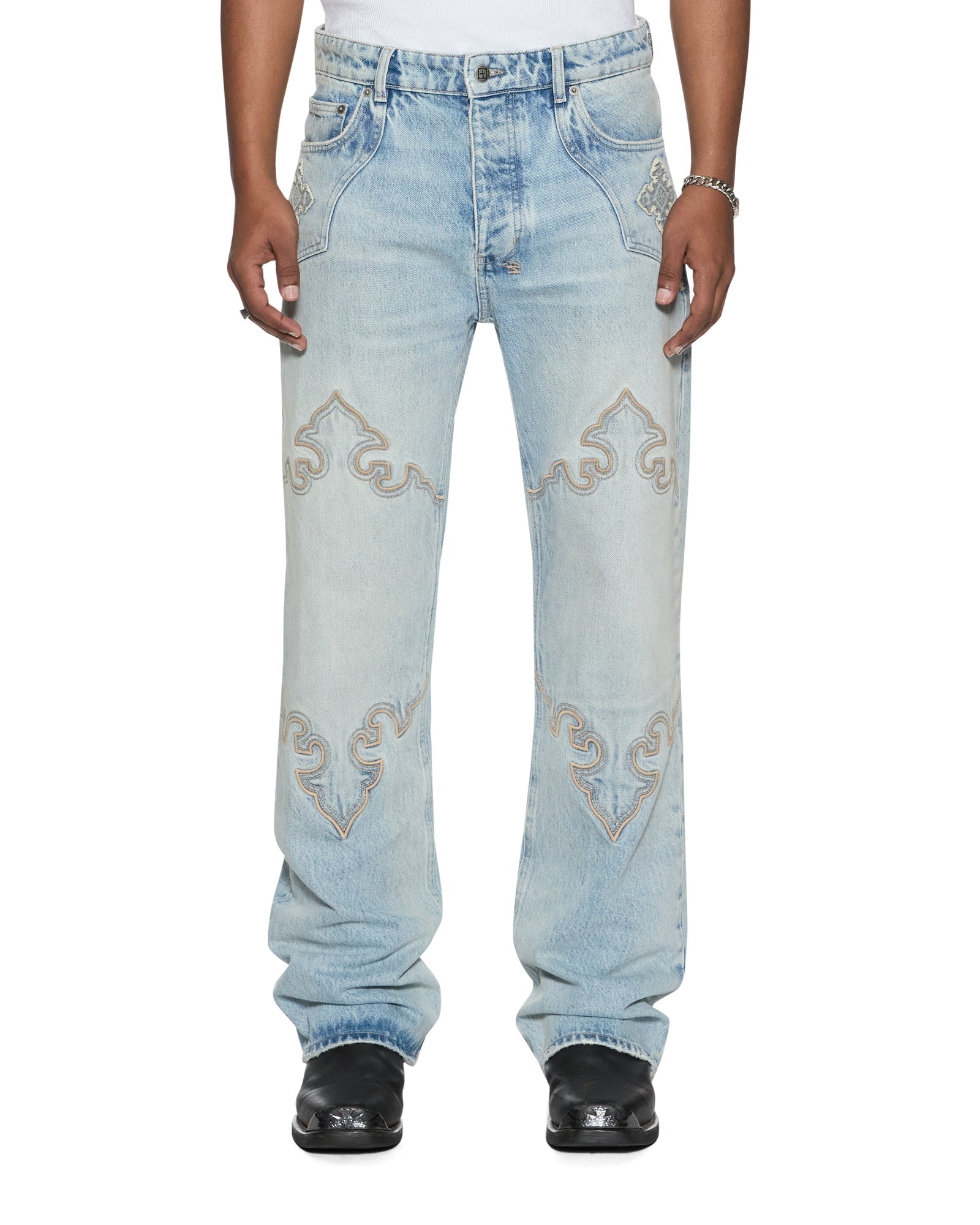 MENS TORO KRYSTAL BLUE DENIM JEANS