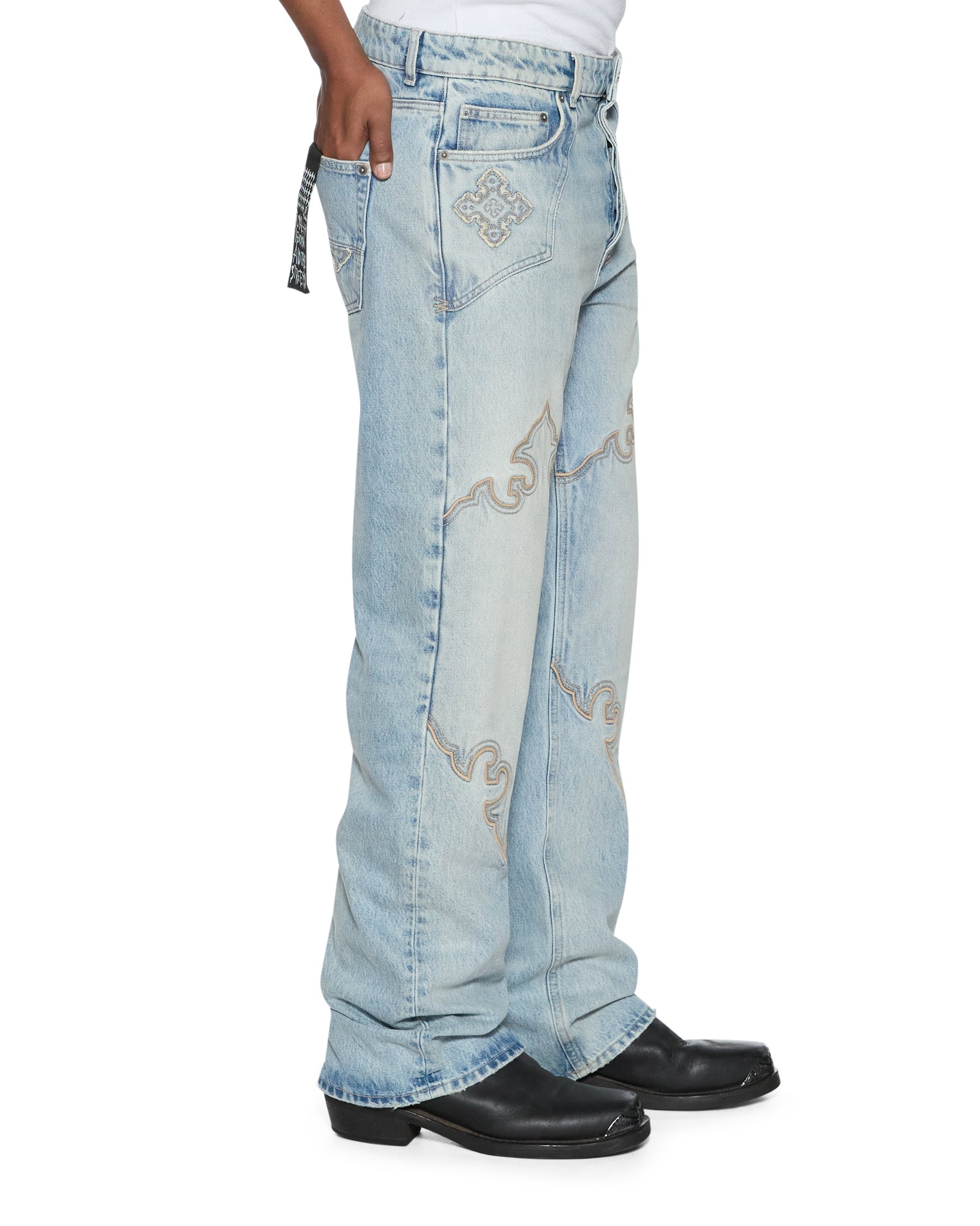 MENS TORO KRYSTAL BLUE DENIM JEANS