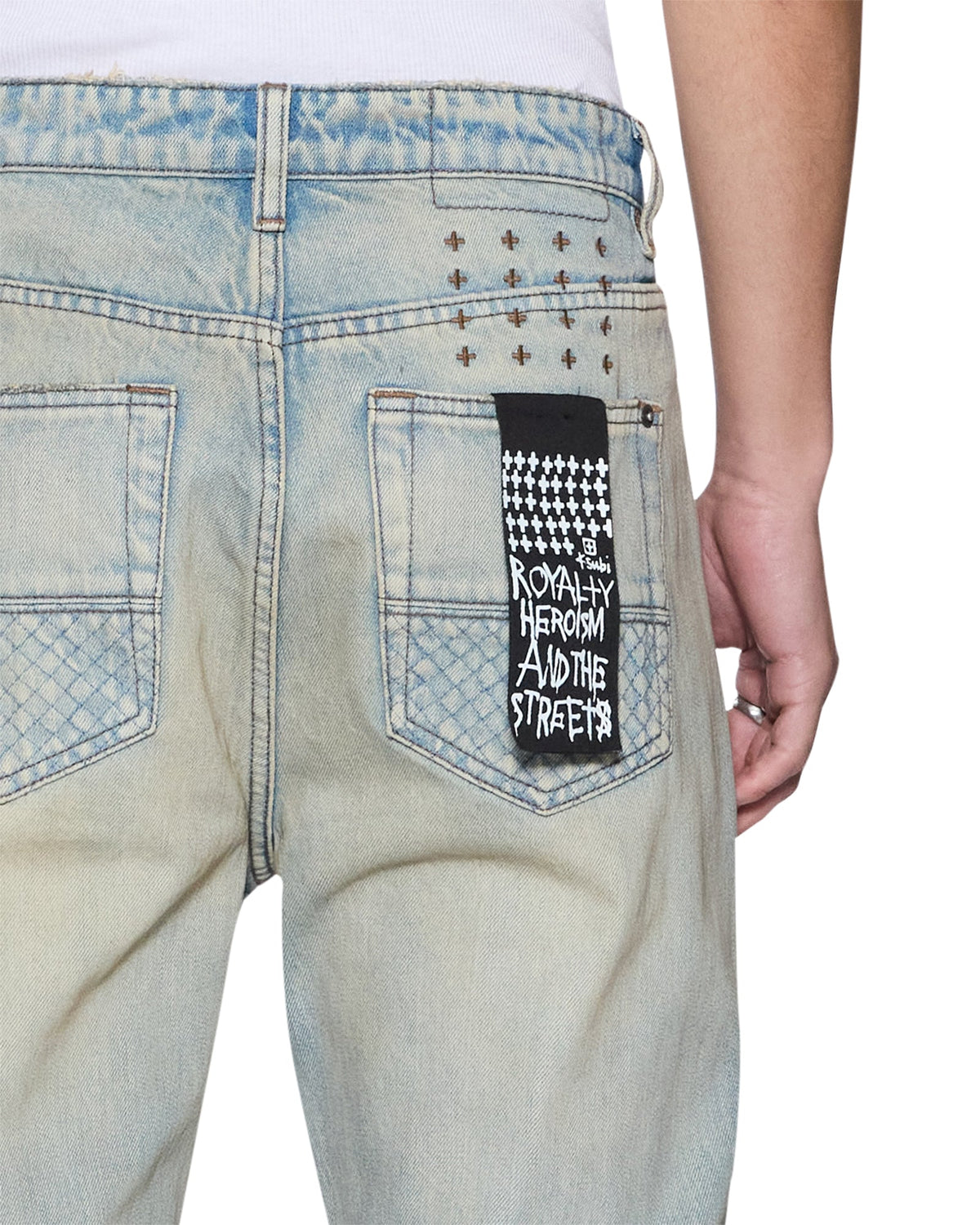 MENS TORO SEATTLE BLUE REPAIR DENIM JEANS