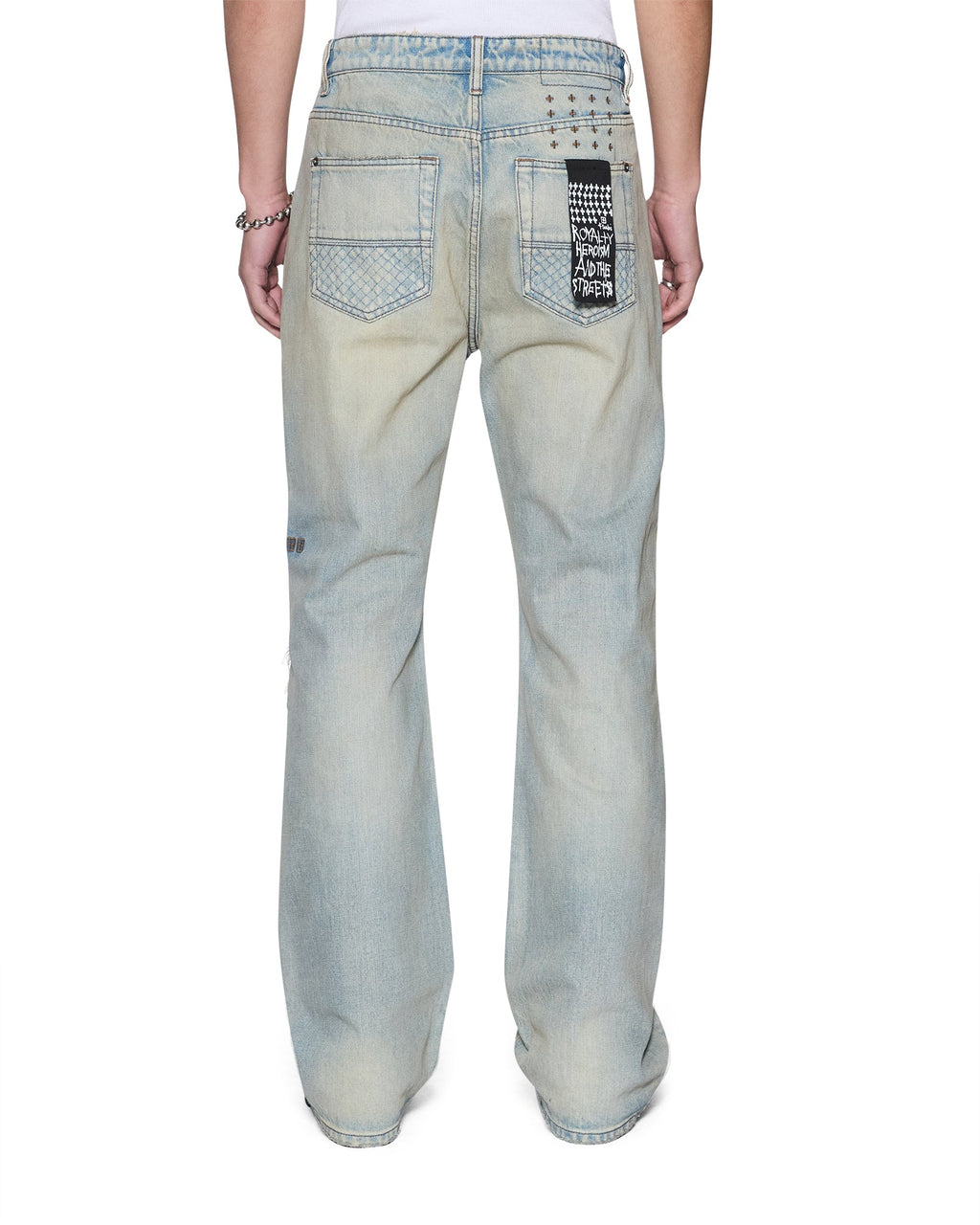 MENS TORO SEATTLE BLUE REPAIR DENIM JEANS