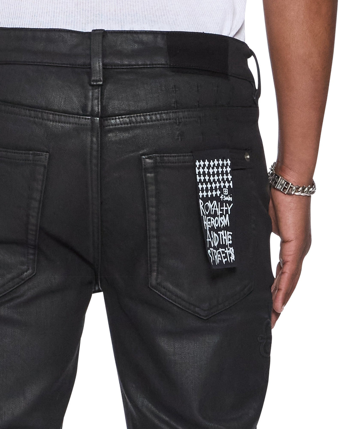 Mens Van Winkle Backstage Kaliba Skinny Denim Jeans - Grey