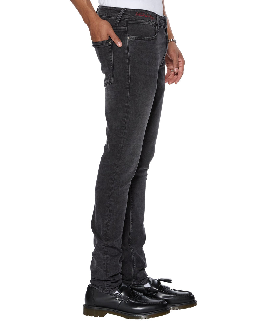 MENS VAN WINKLE BLACK ROKK DENIM JEANS