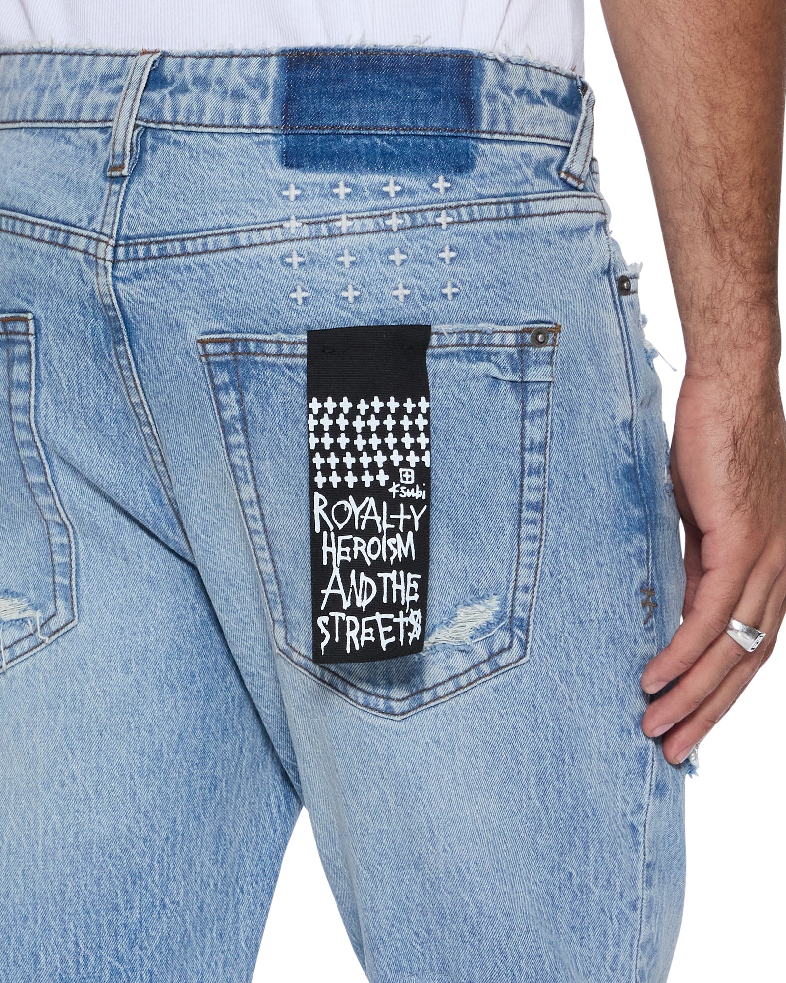 MENS  VAN WINKLE PAINTER REPAIR SKINNY DENIM JEANS