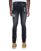 MENS VAN WINKLE POWDER GREY DENIM JEANS