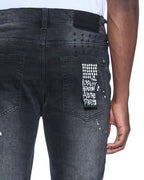 MENS VAN WINKLE POWDER GREY DENIM JEANS